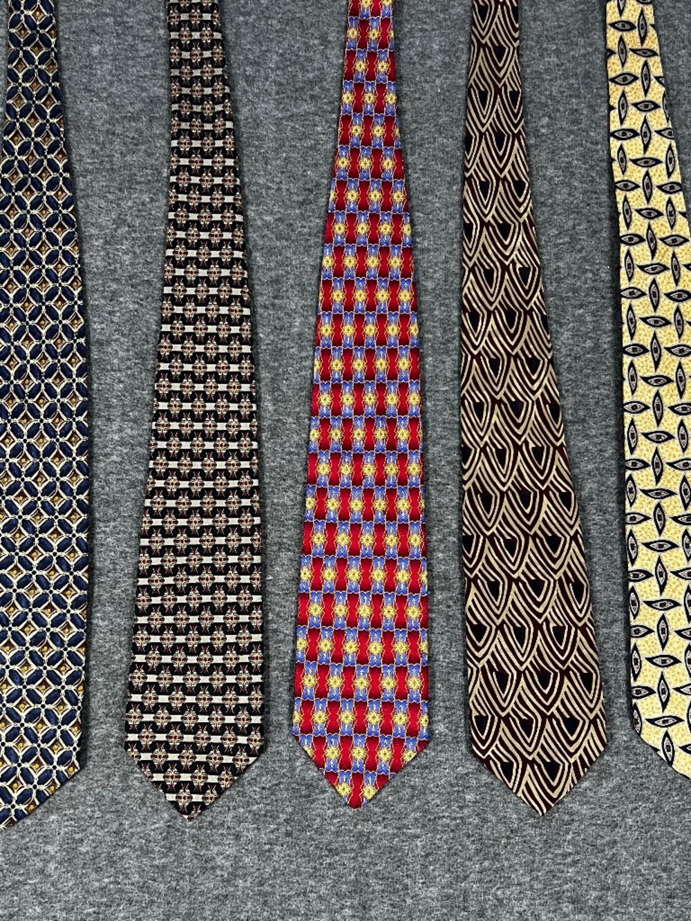 5 Robert Talbott Hand Sewn Neck Ties 100% Silk Lot of 5 London Shop Made in USA